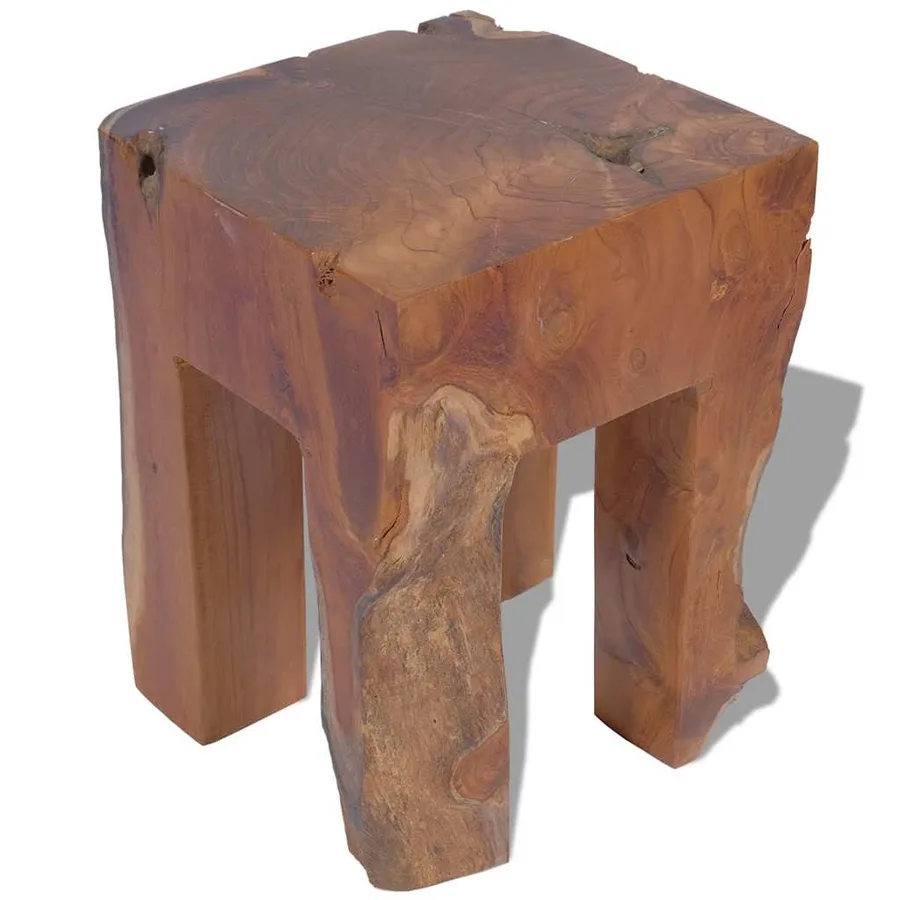 Tabouret Bois de teck massif - 6