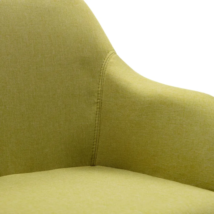 Chaises pivotantes à manger lot de 4 vert tissu - 8
