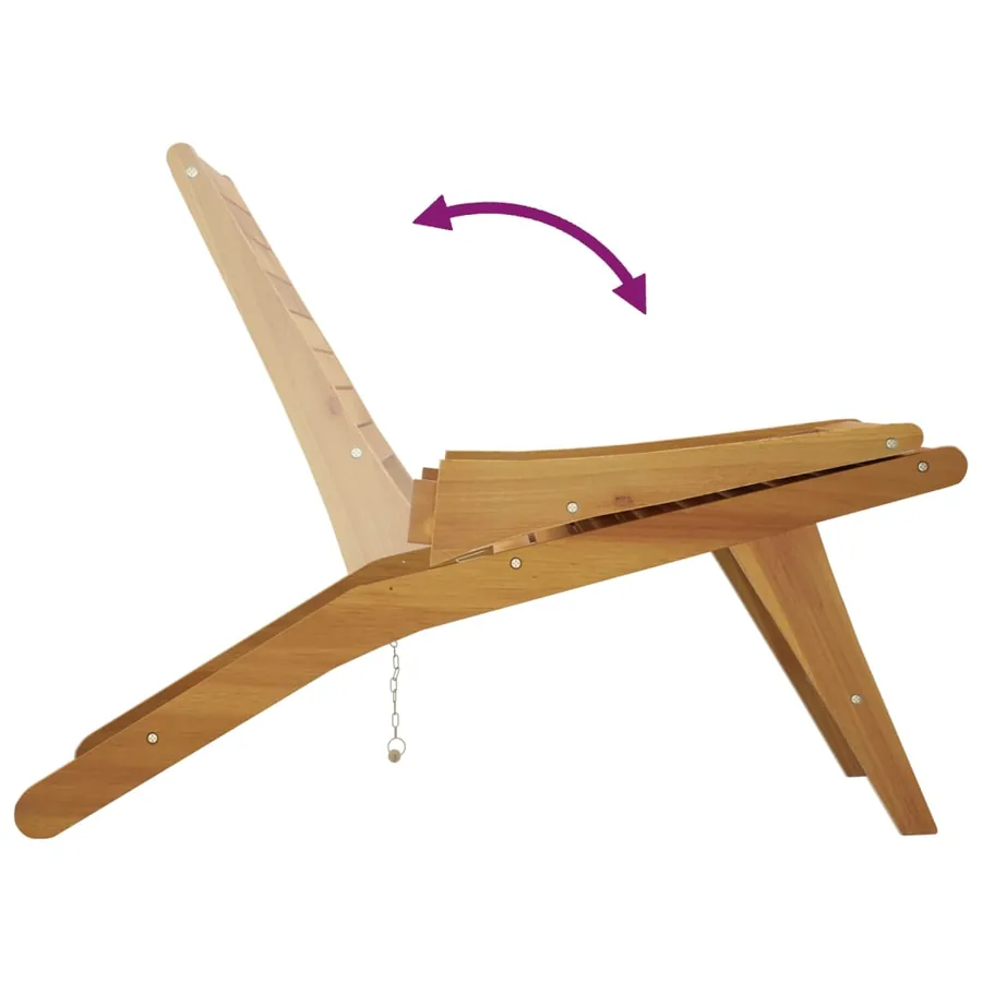 Chaise de jardin Bois de teck solide - 6