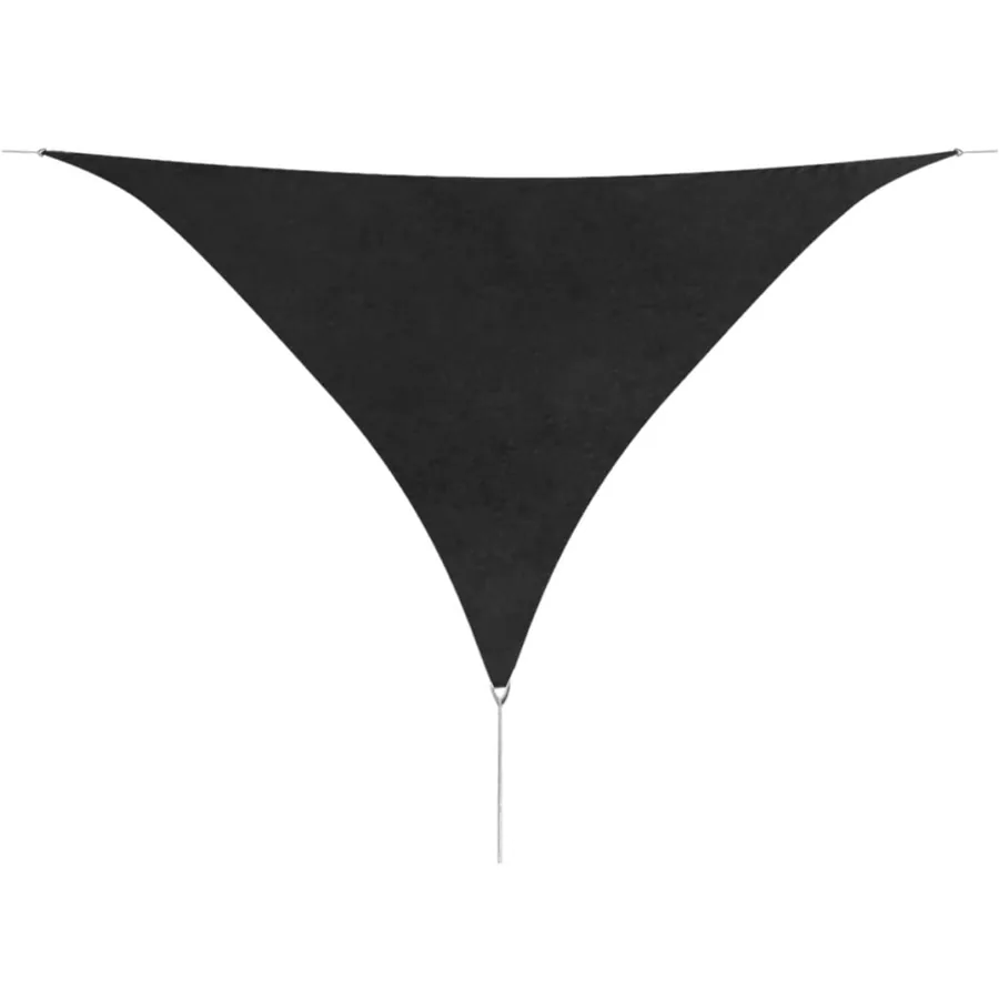 Voile de parasol tissu oxford triangulaire 5x5x5 m anthracite - 2