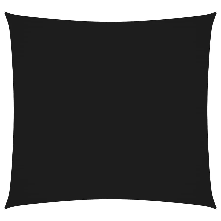 Voile de parasol Tissu Oxford carré 3,6x3,6 m Noir - 2