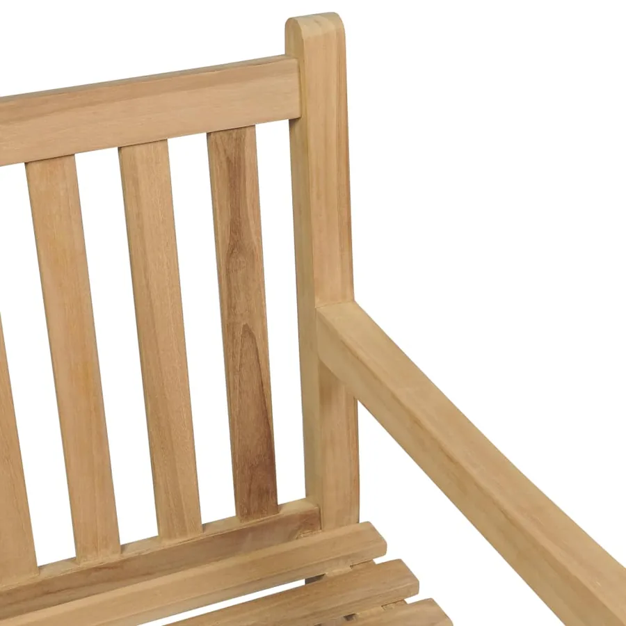 Banc de jardin 150 cm Teck - 4