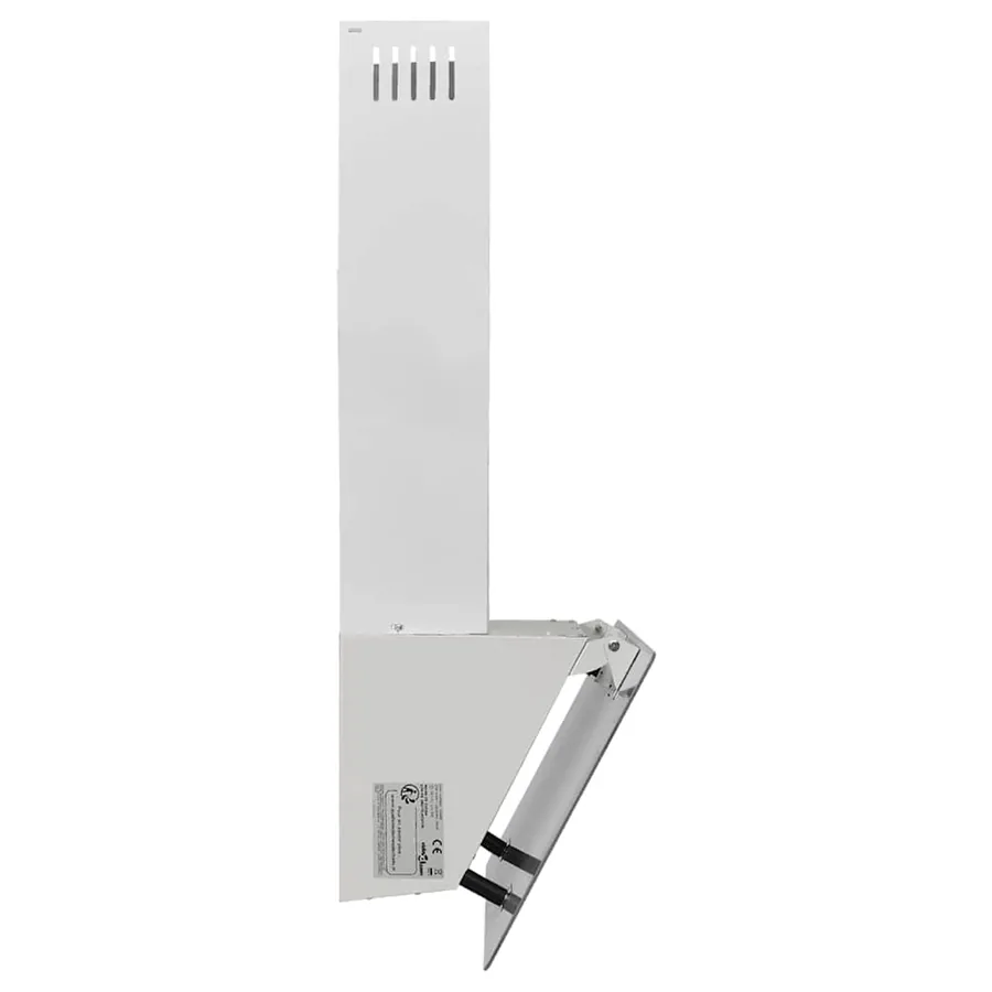 Hotte murale 60 cm Acier et verre trempé Blanc - 5