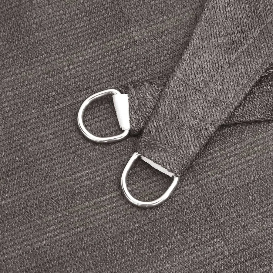 Voile d'ombrage 160 g/m² Anthracite 2x5 m PEHD - 6