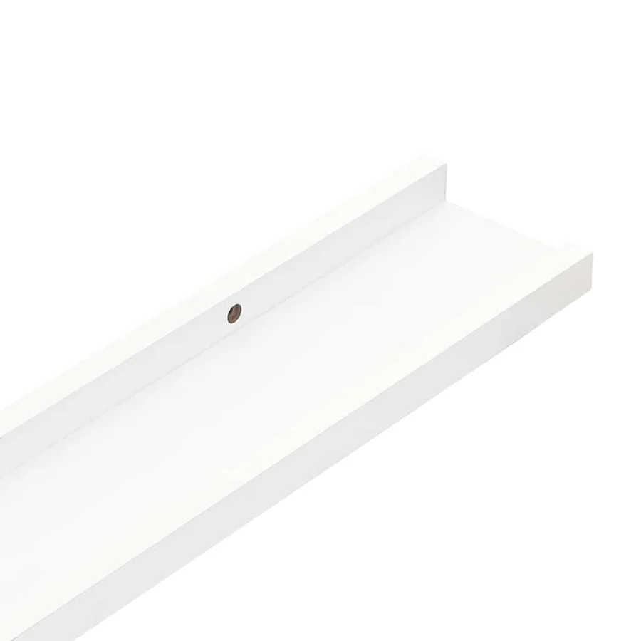Étagères murales 4 pcs Blanc 60x9x3 cm - 9
