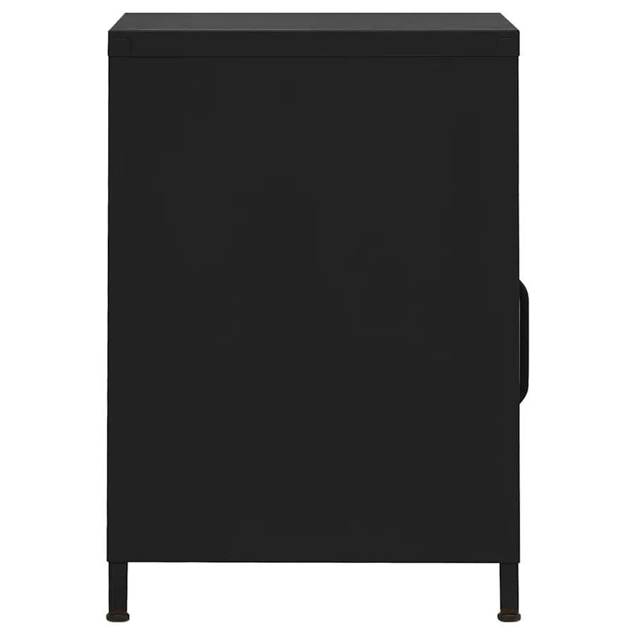 Table de chevet Noir 35x35x51 cm Acier - 4
