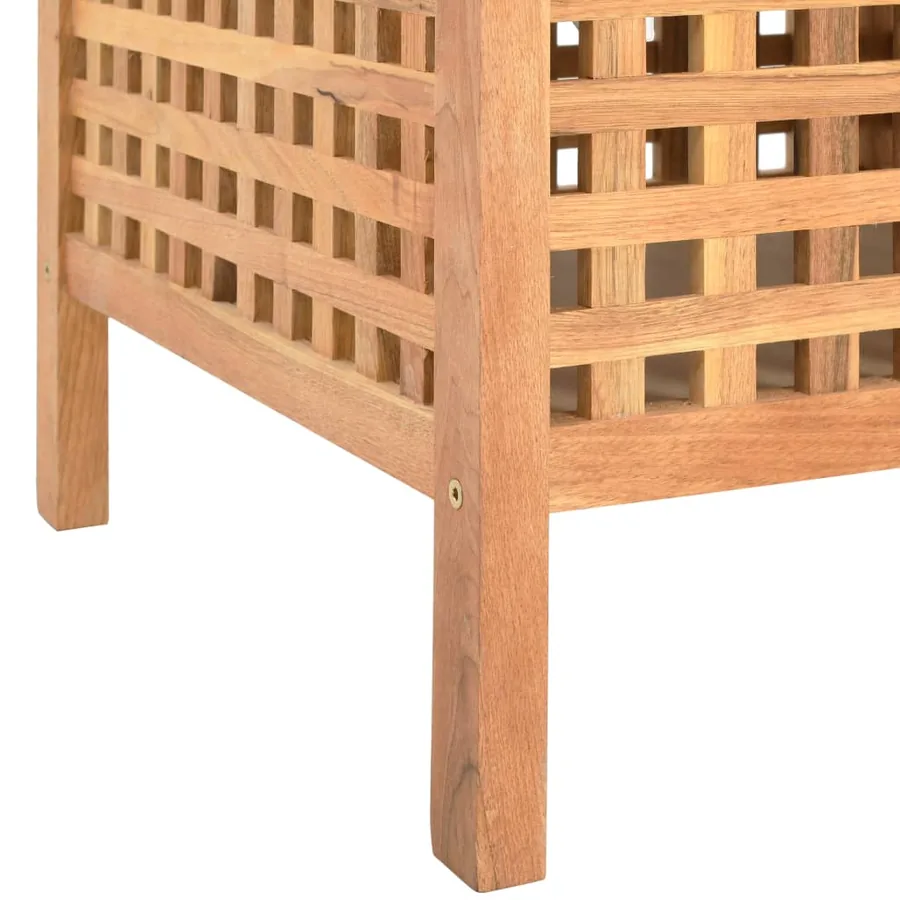 Banc de rangement 49x48x49 cm Bois de noyer massif - 7