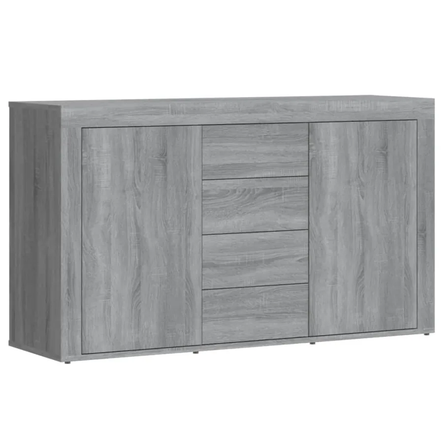 Buffet Sonoma gris 120x36x69 cm Bois d'ingénierie - 2