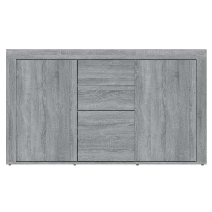 Buffet Sonoma gris 120x36x69 cm Bois d'ingénierie - 5