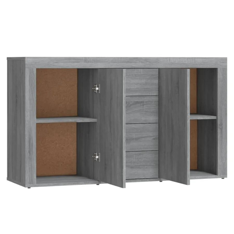 Buffet Sonoma gris 120x36x69 cm Bois d'ingénierie - 7