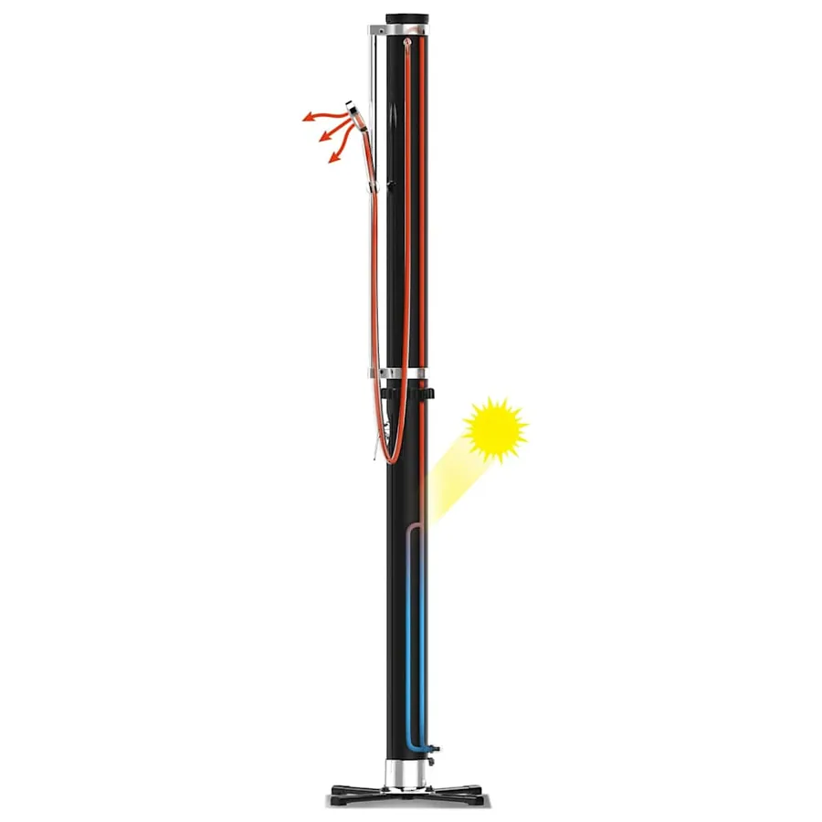 Bestway Douche d'extérieur Solar Flow Noir 20 L - 7