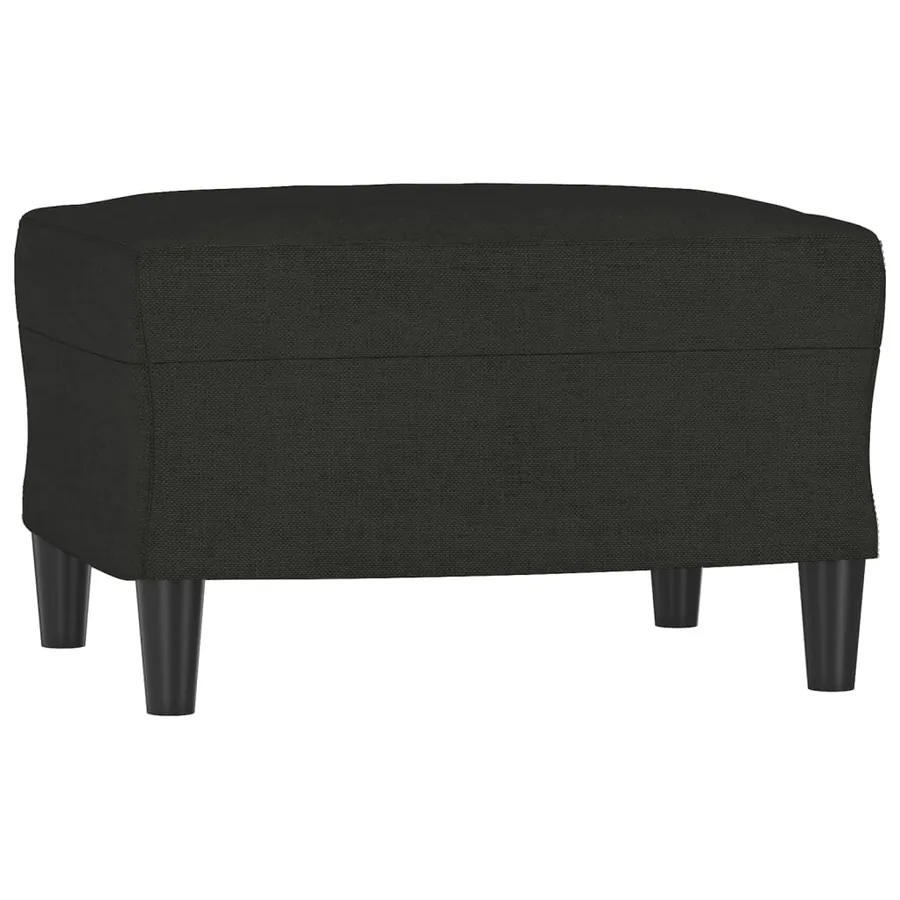 Repose-pied Noir 60x50x41 cm Tissu - 2