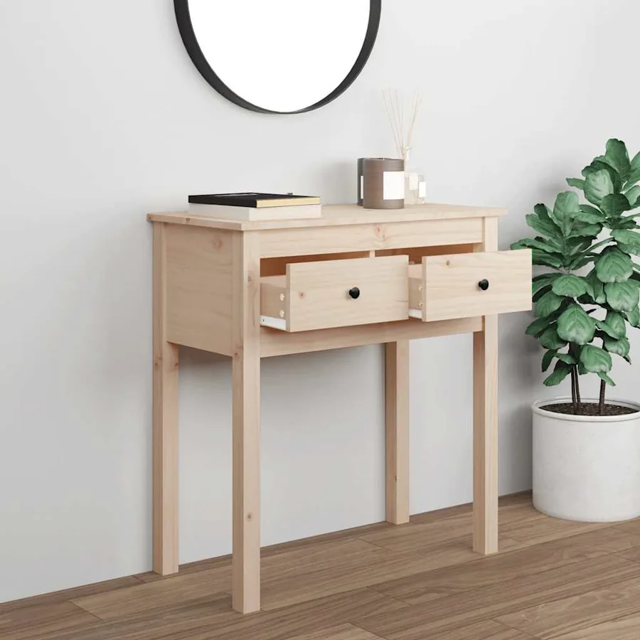 Table console 70x35x75 cm Bois massif de pin - 3