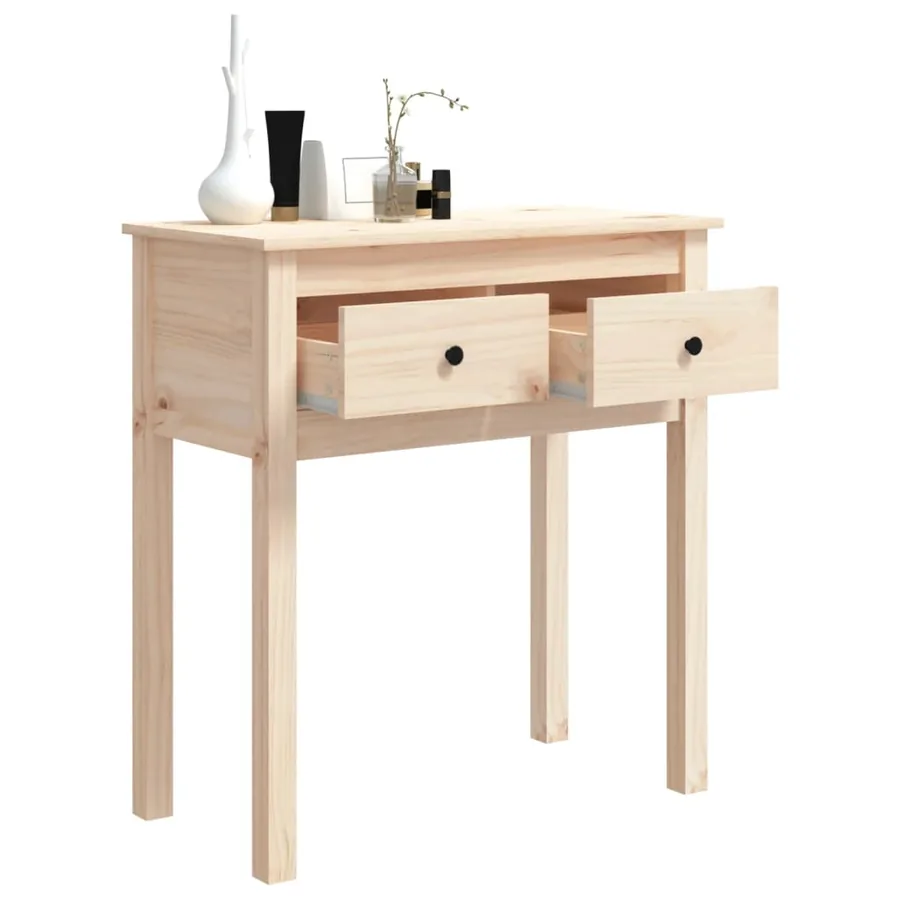 Table console 70x35x75 cm Bois massif de pin - 5