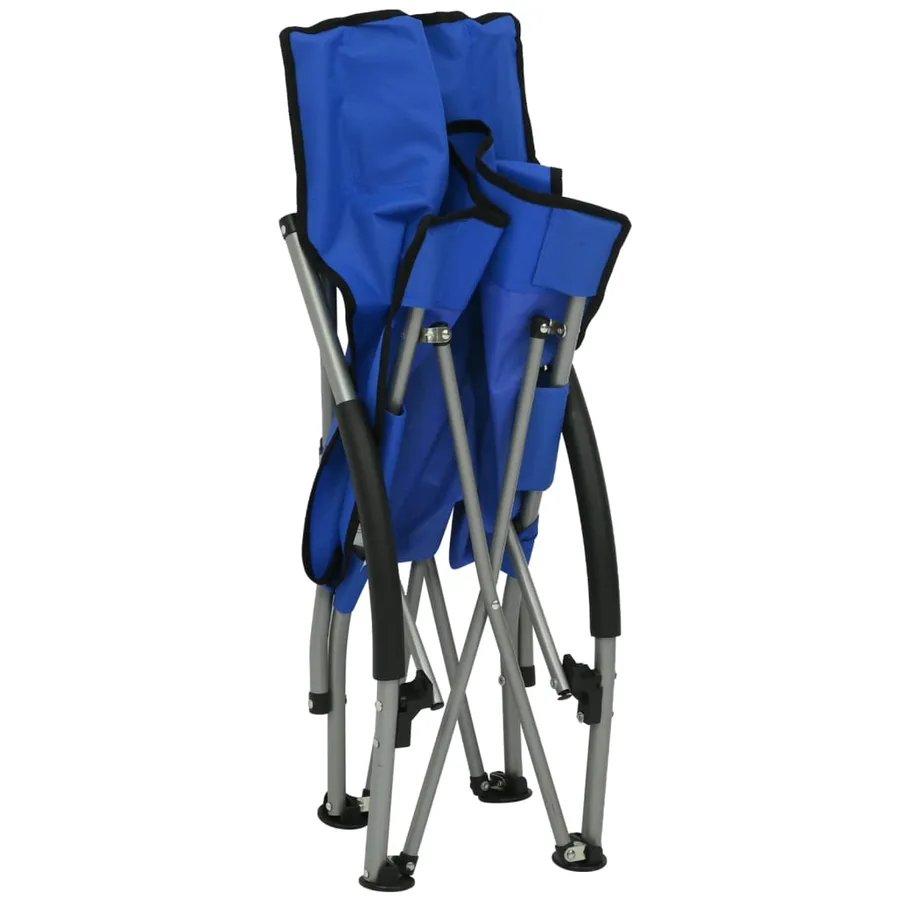 Chaises de plage pliables lot de 2 Rouge Tissu - 14
