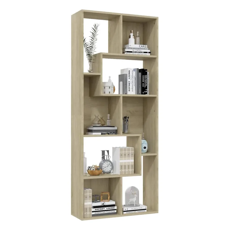 Bibliothèque Chêne sonoma 67x24x161 cm Bois d'ingénierie - 4