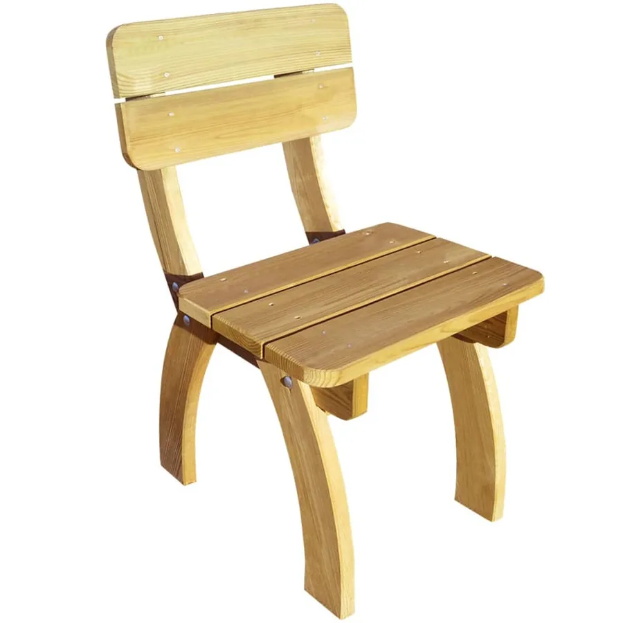 Ensemble à manger d'extérieur 5 pcs Pinède imprégnée - 4