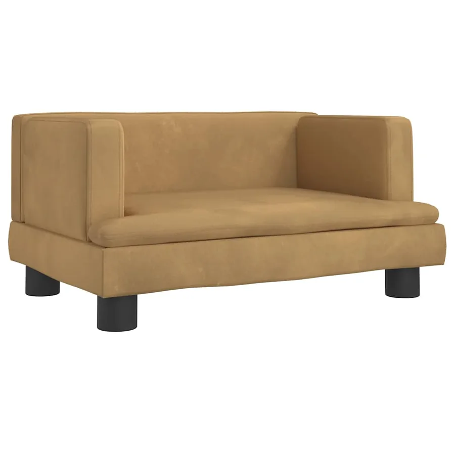 Lit pour chien marron 60x40x30 cm velours - 2