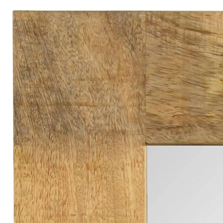 Miroir Bois de manguier massif 50 x 50 cm - 3