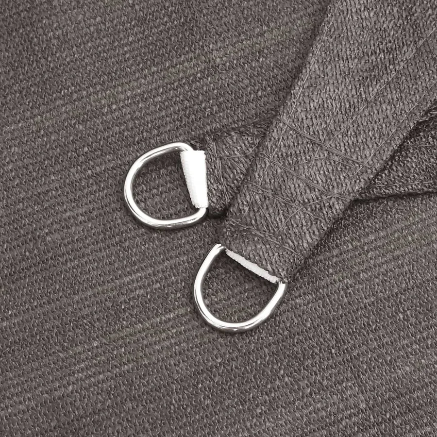 Voile d'ombrage 160 g/m² Anthracite 2x2,5 m PEHD - 6