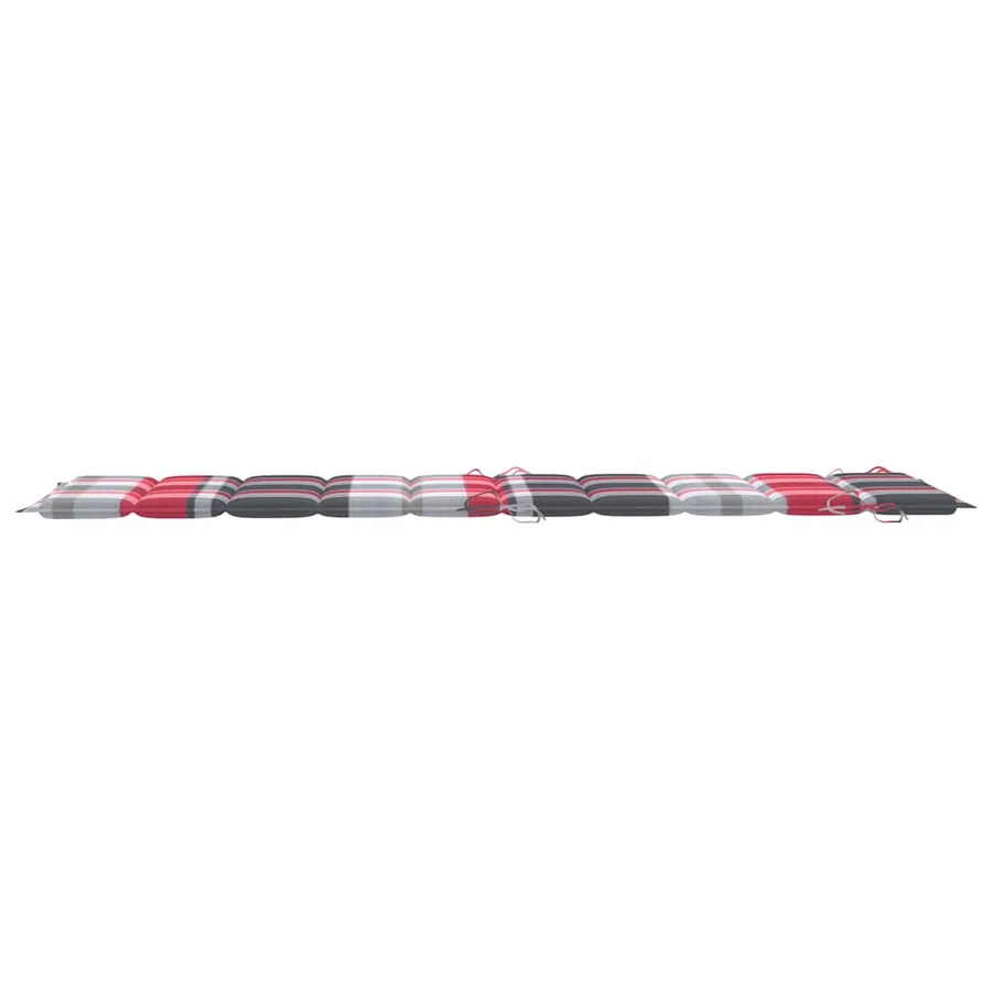 Chaise longue à bascule avec coussin Bois de teck solide - 11