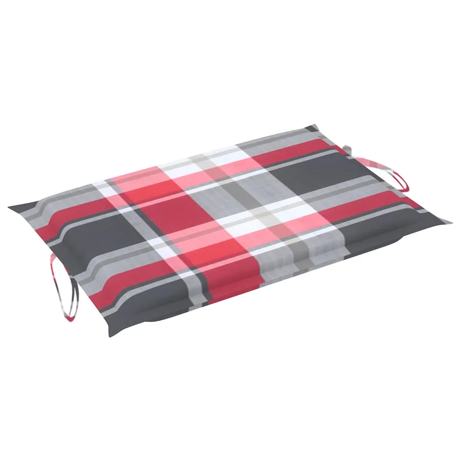 Chaise longue à bascule avec coussin Bois de teck solide - 14