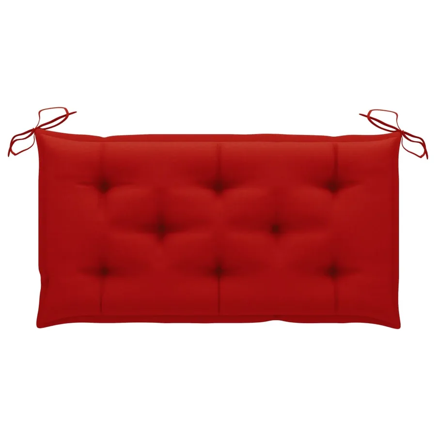 Balancelle 2 places feuilles de palmier et coussin 202cm Bambou - 9