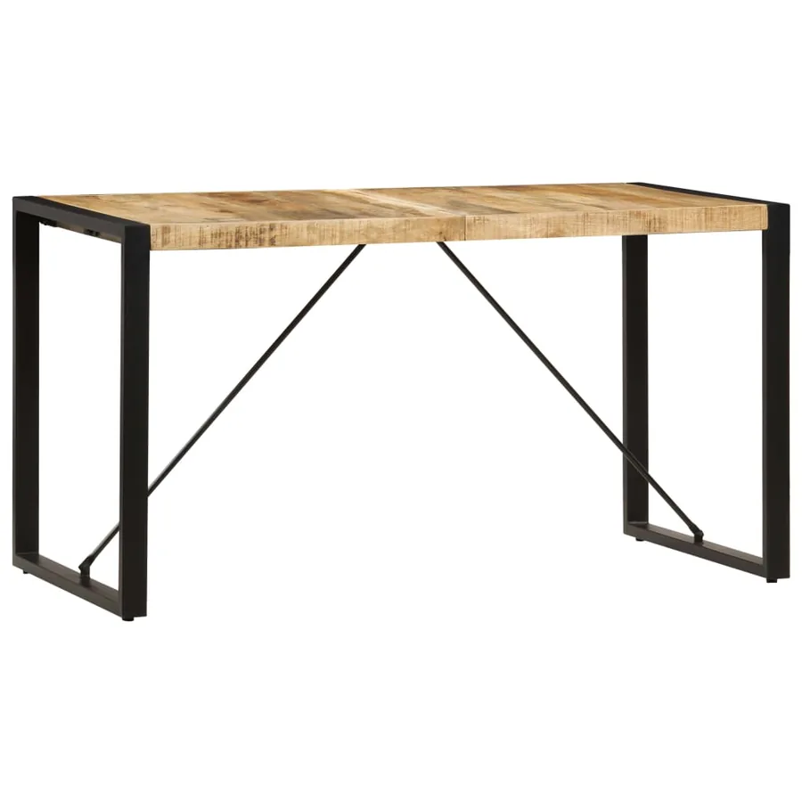 Table à manger 140x70x75 cm Bois de manguier massif - 13