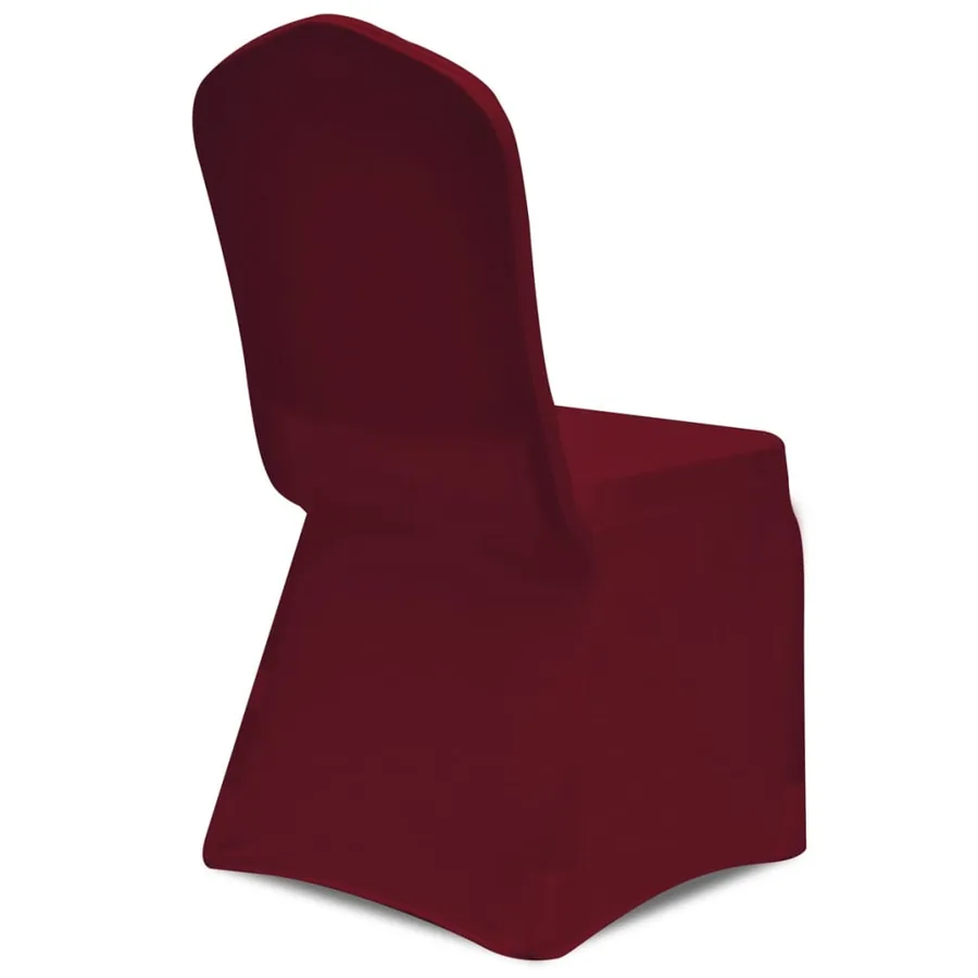 Housses élastiques de chaise Bordeaux 18 pcs - 5