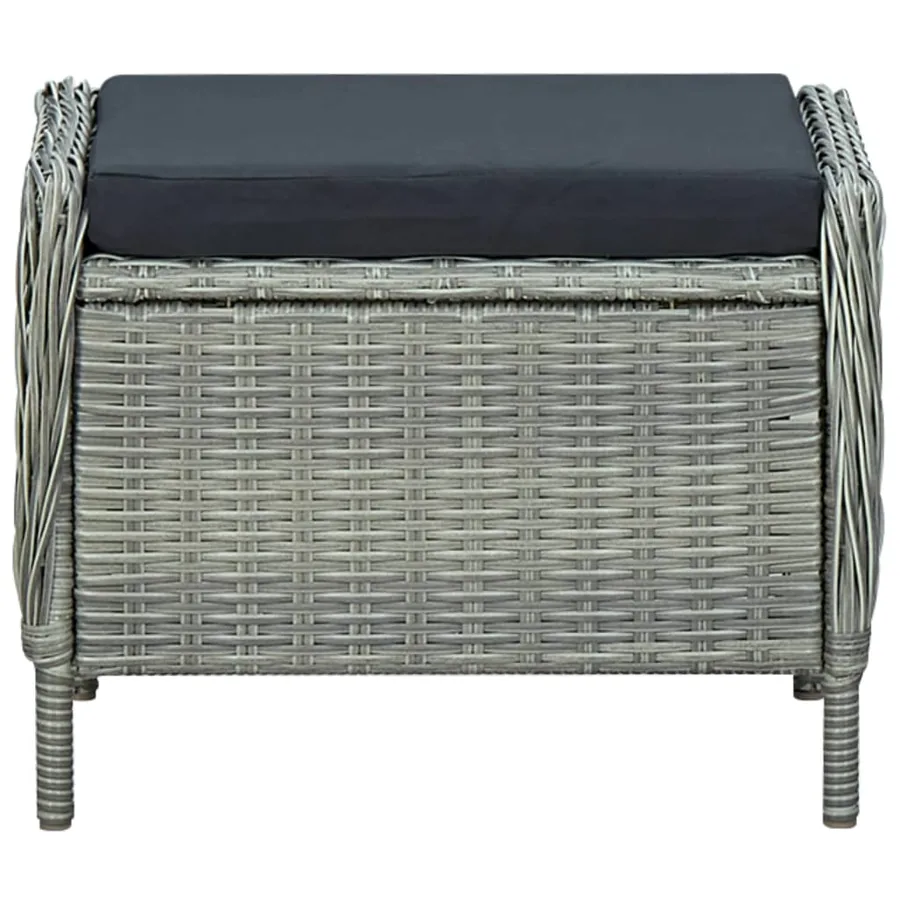 Ensemble à manger de jardin 7 pcs Gris clair - 14