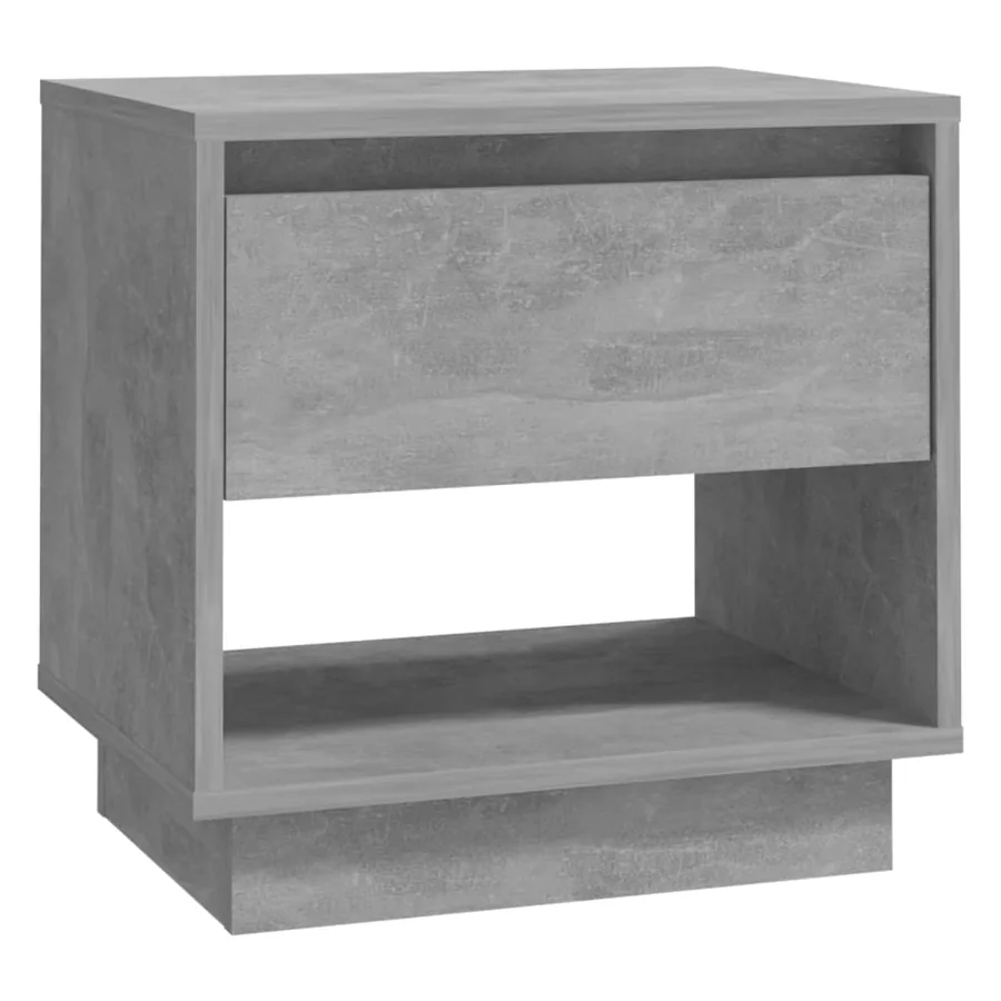 Tables de chevet 2 pcs Gris béton 45x34x44 cm Bois d'ingénierie - 5