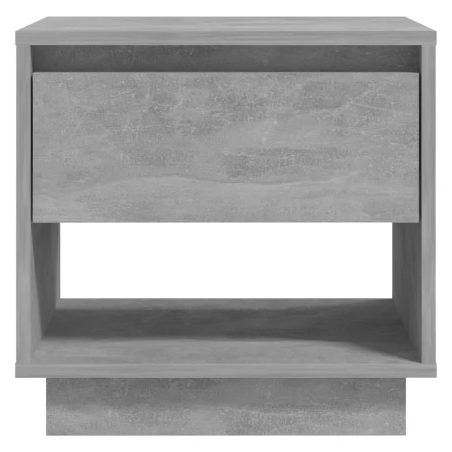 Tables de chevet 2 pcs Gris béton 45x34x44 cm Bois d'ingénierie - 7