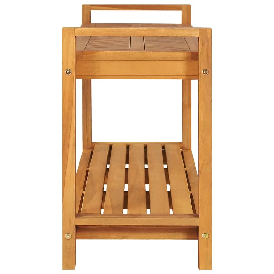 Banc 120 cm Bois de teck solide - 3