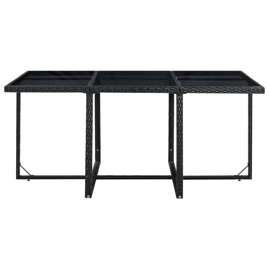 Ensemble à manger d'extérieur 11 pcs coussins résine tressée - 6