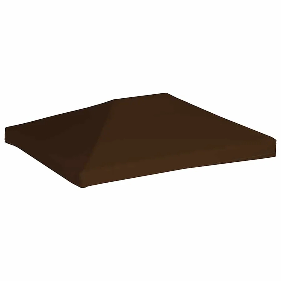 Toile supérieure de gazebo 310 g/m² 3x4 m Marron - 2