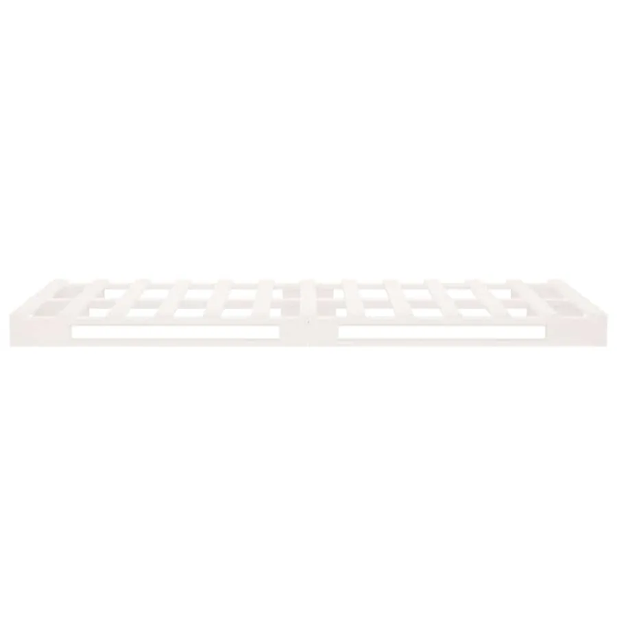Lit de palette Blanc 90x190 cm Bois de pin massif Simple - 6