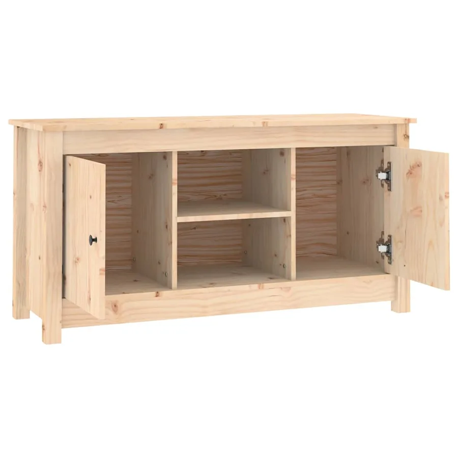 Meuble TV 103x36,5x52 cm Bois de pin massif - 4
