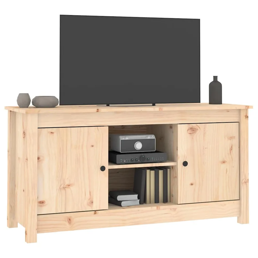 Meuble TV 103x36,5x52 cm Bois de pin massif - 7