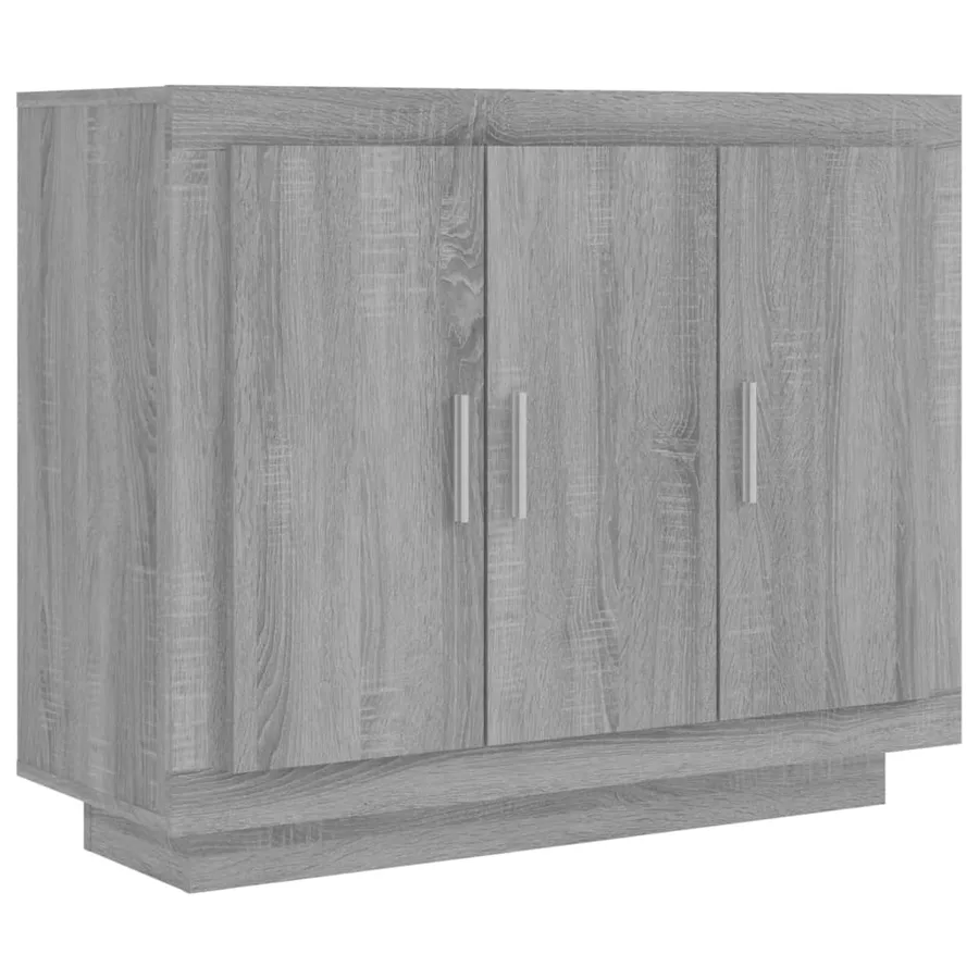 Buffet Sonoma gris 92x35x75 cm Bois d'ingénierie - 2