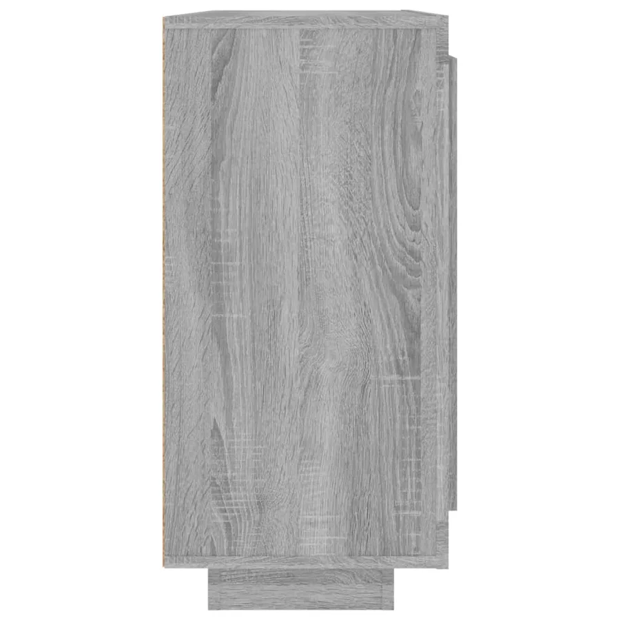 Buffet Sonoma gris 92x35x75 cm Bois d'ingénierie - 6