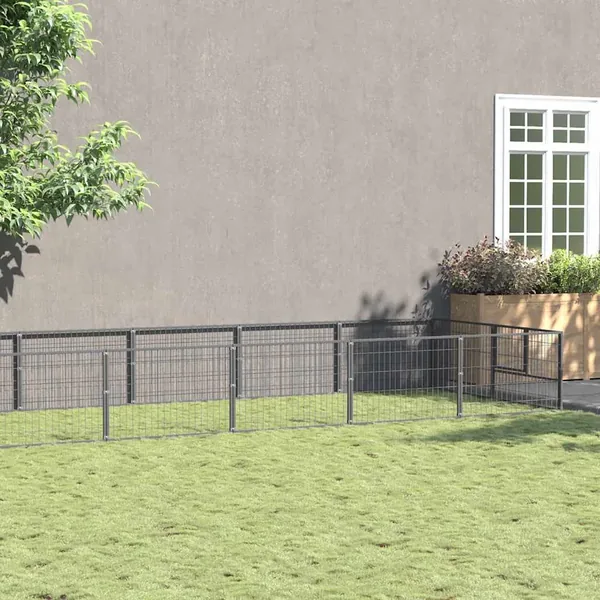 Chenil Argenté 20 m² Acier