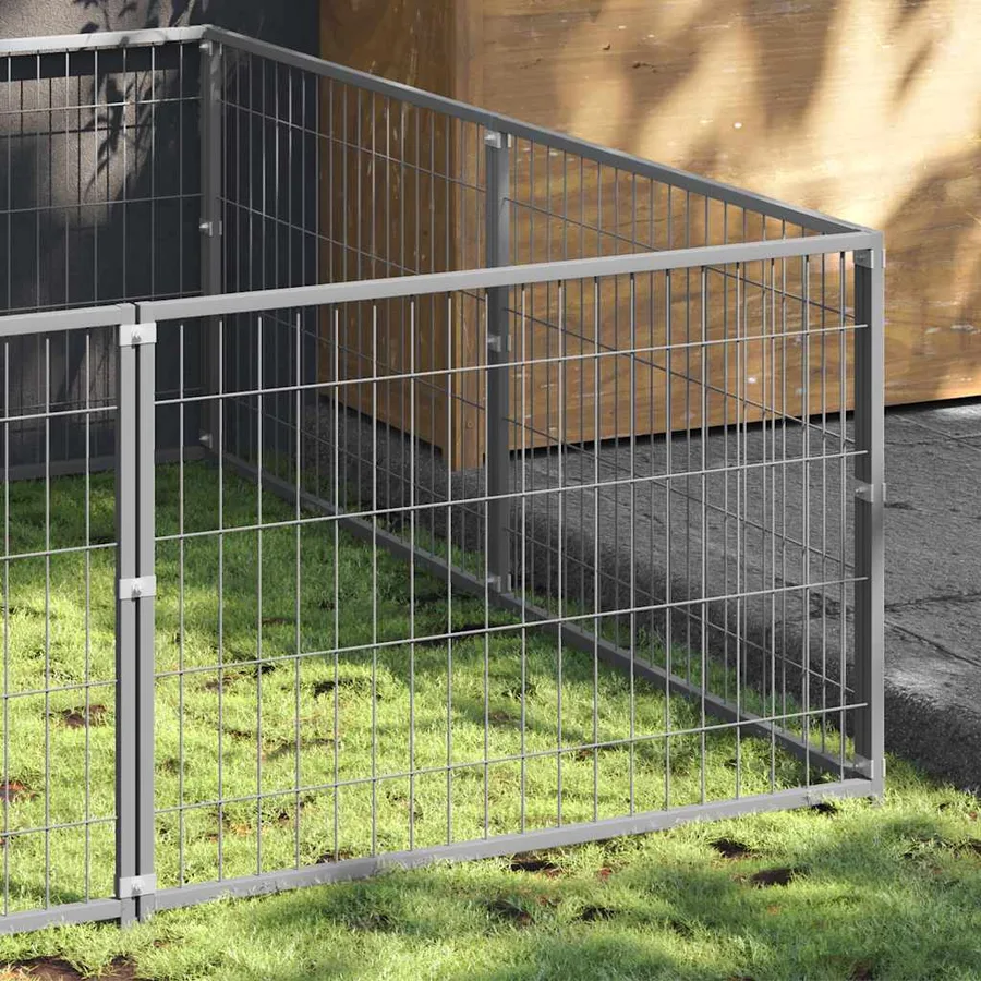 Chenil Argenté 20 m² Acier - 3