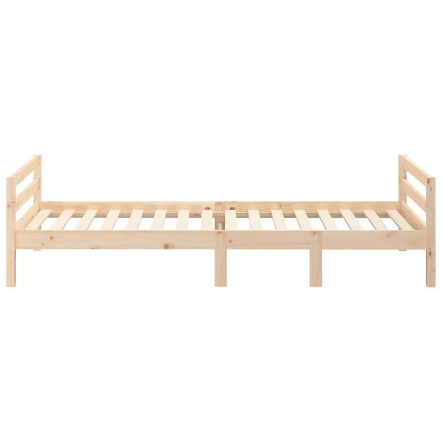 Cadre de lit sans matelas 90x190 cm bois de pin massif - 6