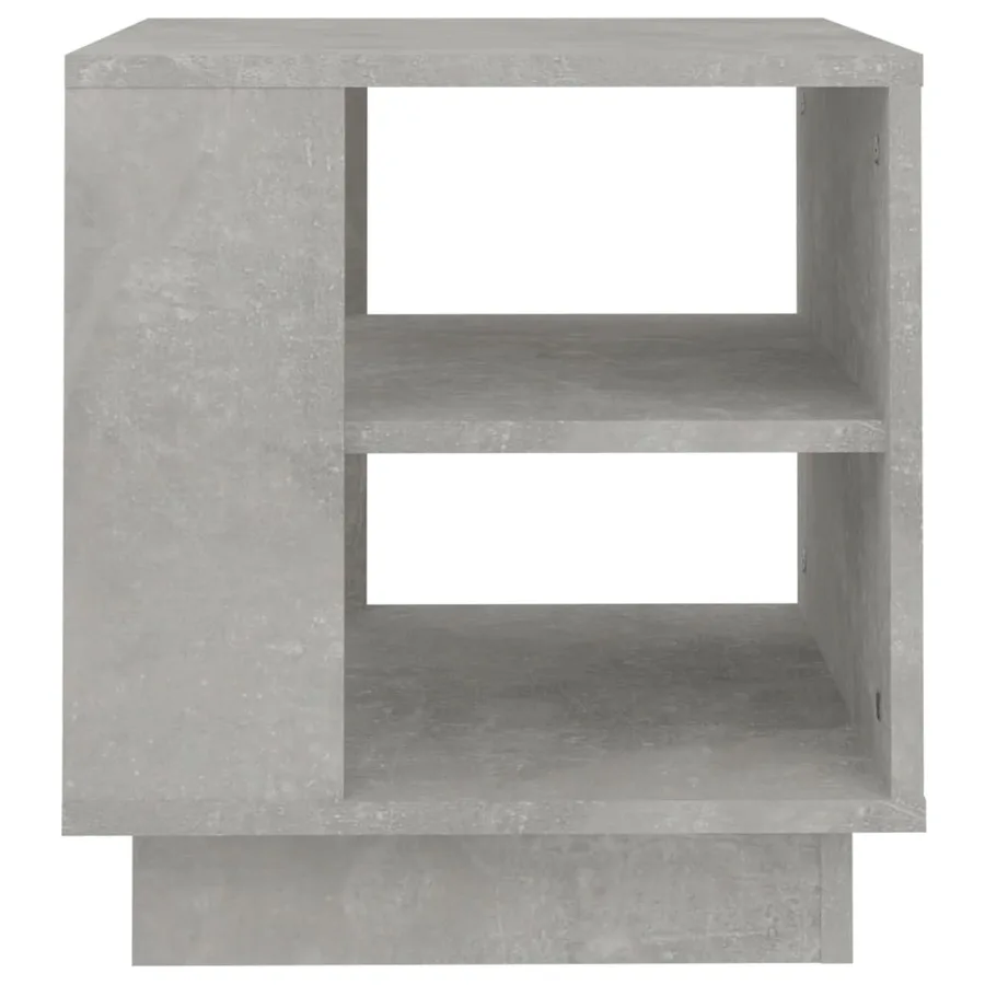 Table basse gris béton 40x40x43 cm bois d'ingénierie - 4