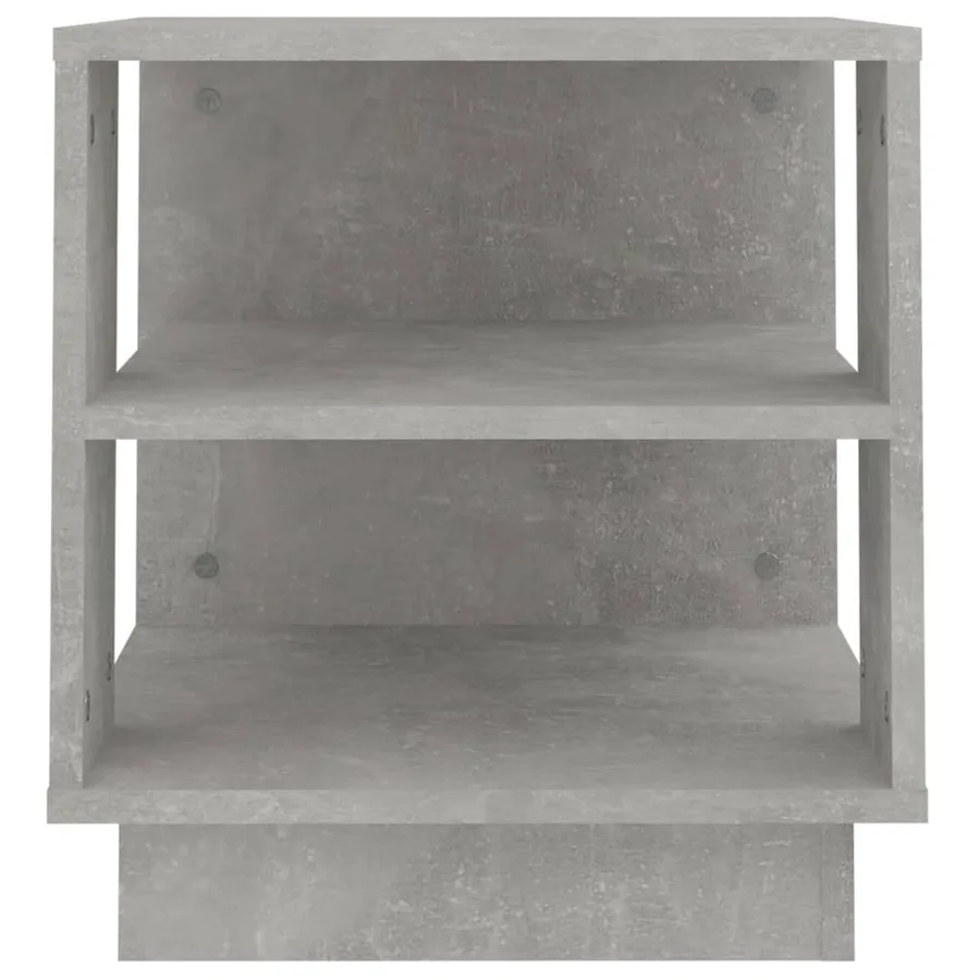 Table basse gris béton 40x40x43 cm bois d'ingénierie - 5