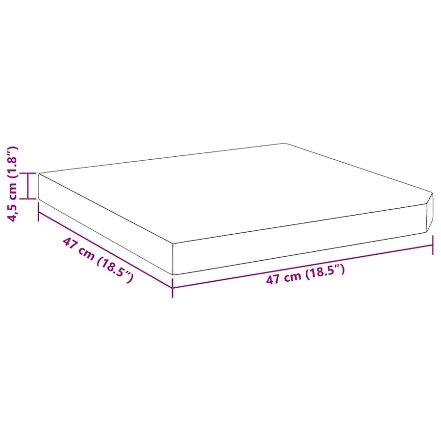 Plaque de poids de parasol Noir Granite Carré 25 kg - 9