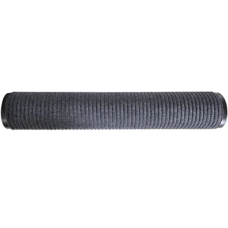 Tapis d'entrée gris 90 x 120 cm PVC - 4