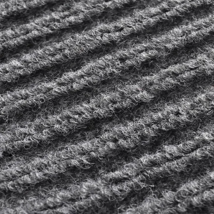 Tapis d'entrée gris 90 x 120 cm PVC - 6