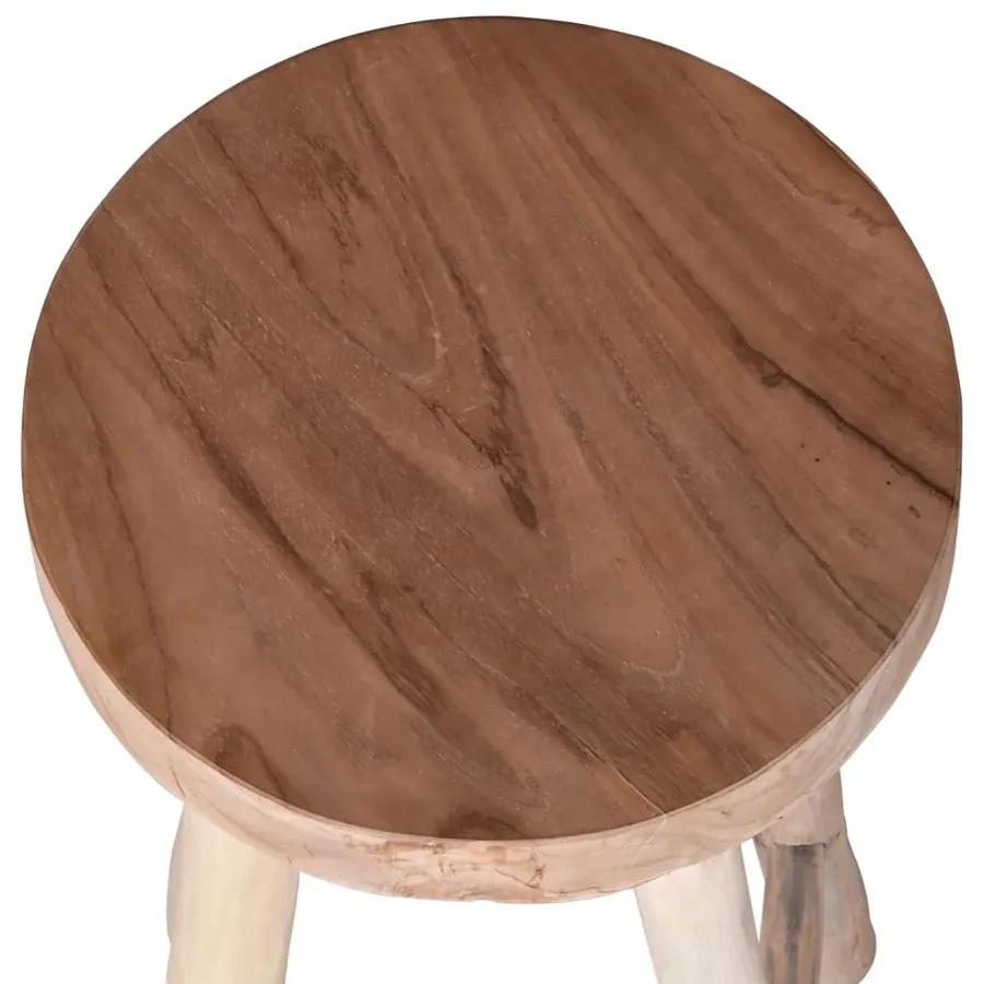 Chaise de bar Bois de teck solide - 3