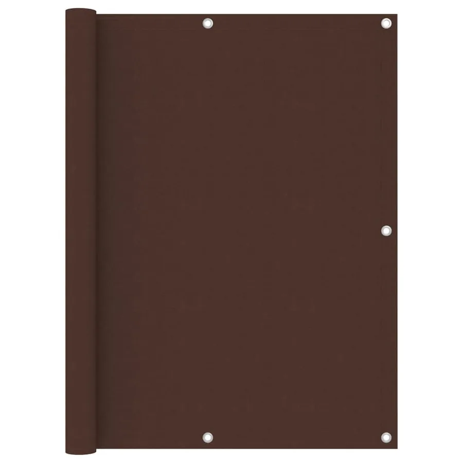 Écran de balcon Marron 120x600 cm Tissu Oxford